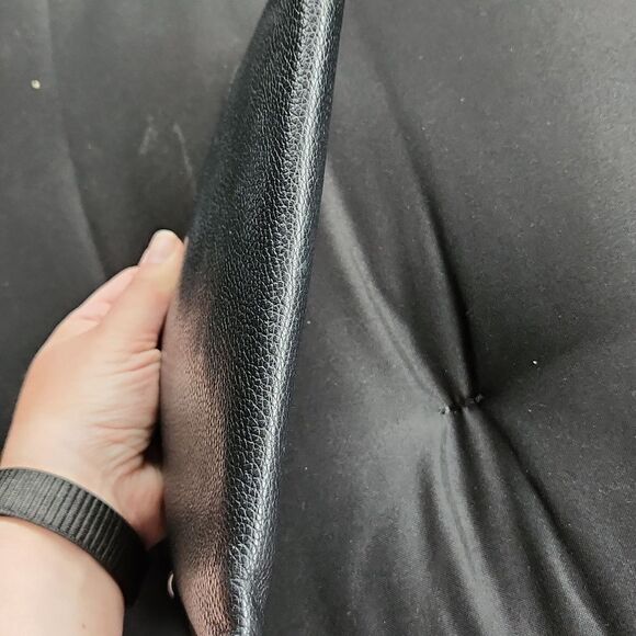 Michael Kors Black Textured Wristlet Pebbled Leather Wallet Clutch Purse - Picture 9 of 13